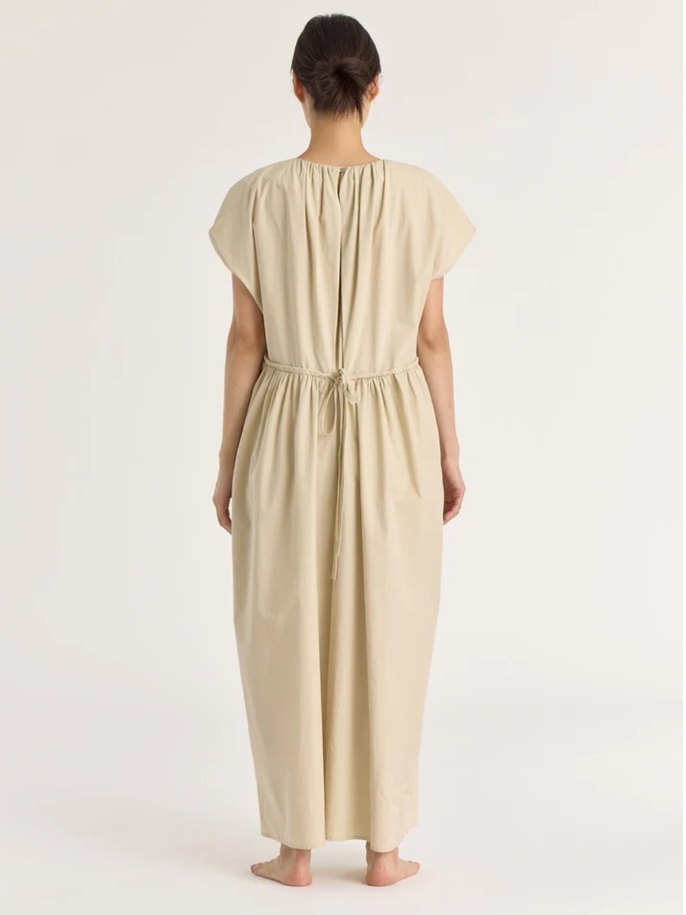 Black Crane Shirred Jumpsuit - Oyster - Picture 5 of 10